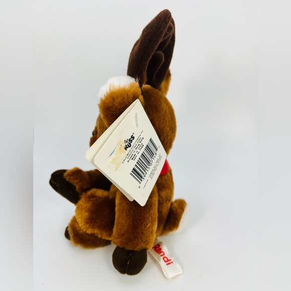 Russ Berrie Luv Pets Randi Reindeer Plush W/Tags 1990s VTG Stuffed Animal Toy 7” - Picture 2 of 10